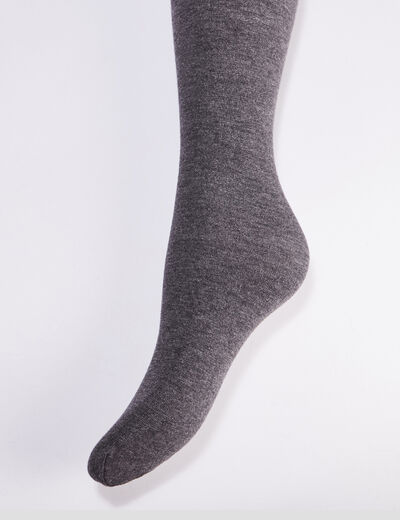 Collants opaques gris femme