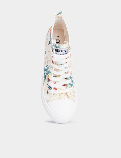 Baskets montantes en toile Creeks multicolore femme