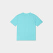 T-shirt oversize 1 poche manches courtes bleu turquoise garçon