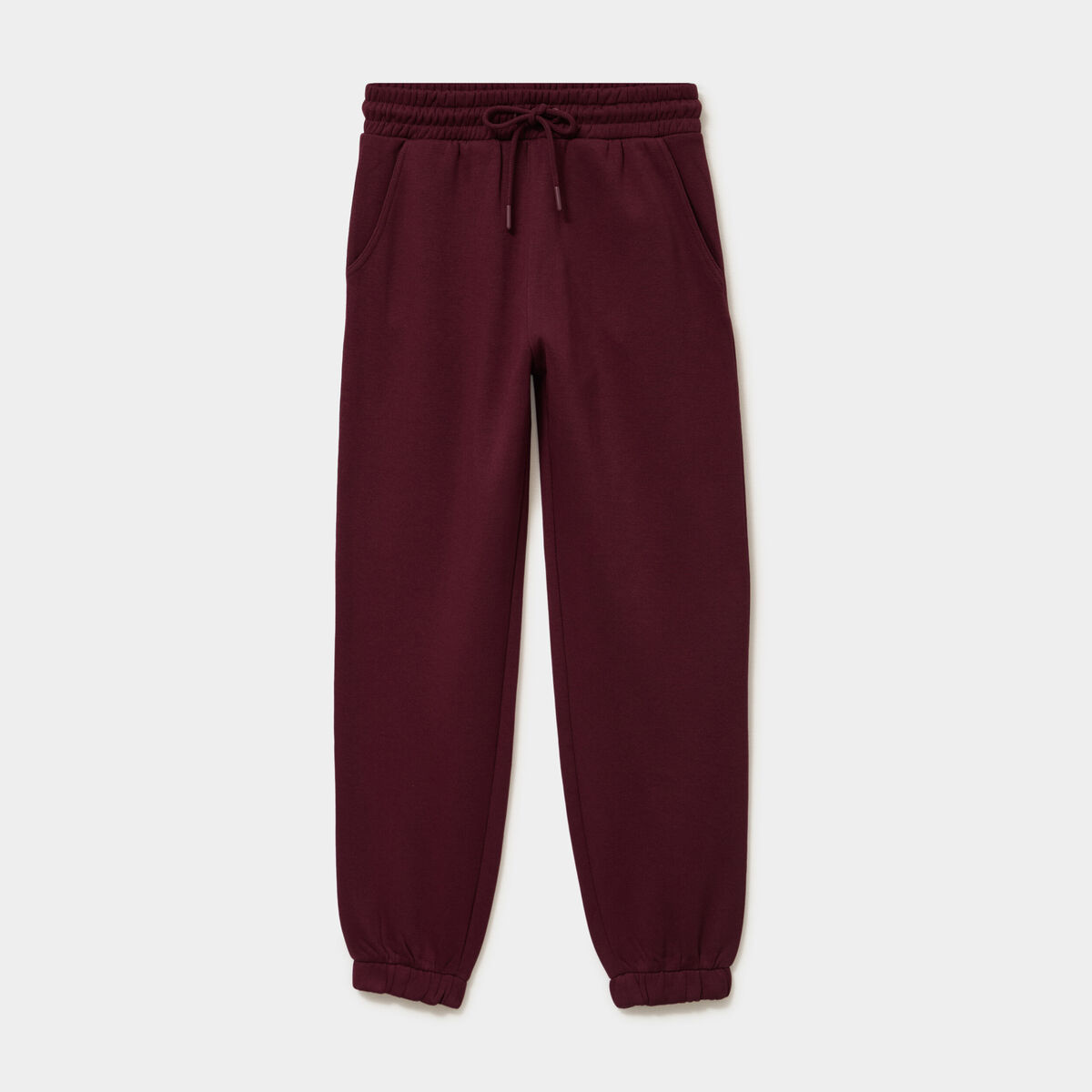 Pantalon de jogging molletonn&eacute; violet fonc&eacute; femme