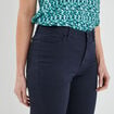 Pantalon bootcut taille haute bleu marine femme