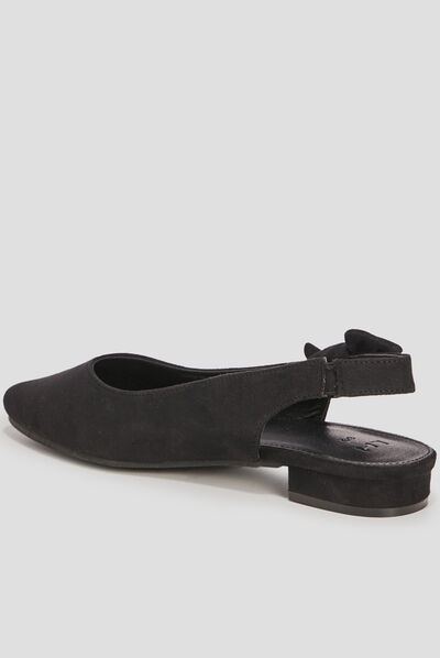 Ballerines à bouts pointus noir femme