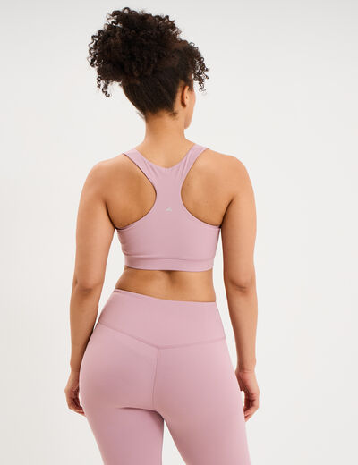 Brassi&egrave;re de sport dos nageur mauve femme
