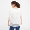 Blouse manches courtes blanc femme grande taille