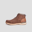 Bottines montantes &agrave; lacets marron homme