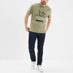 T-shirt manches courtes Naruto vert kaki homme