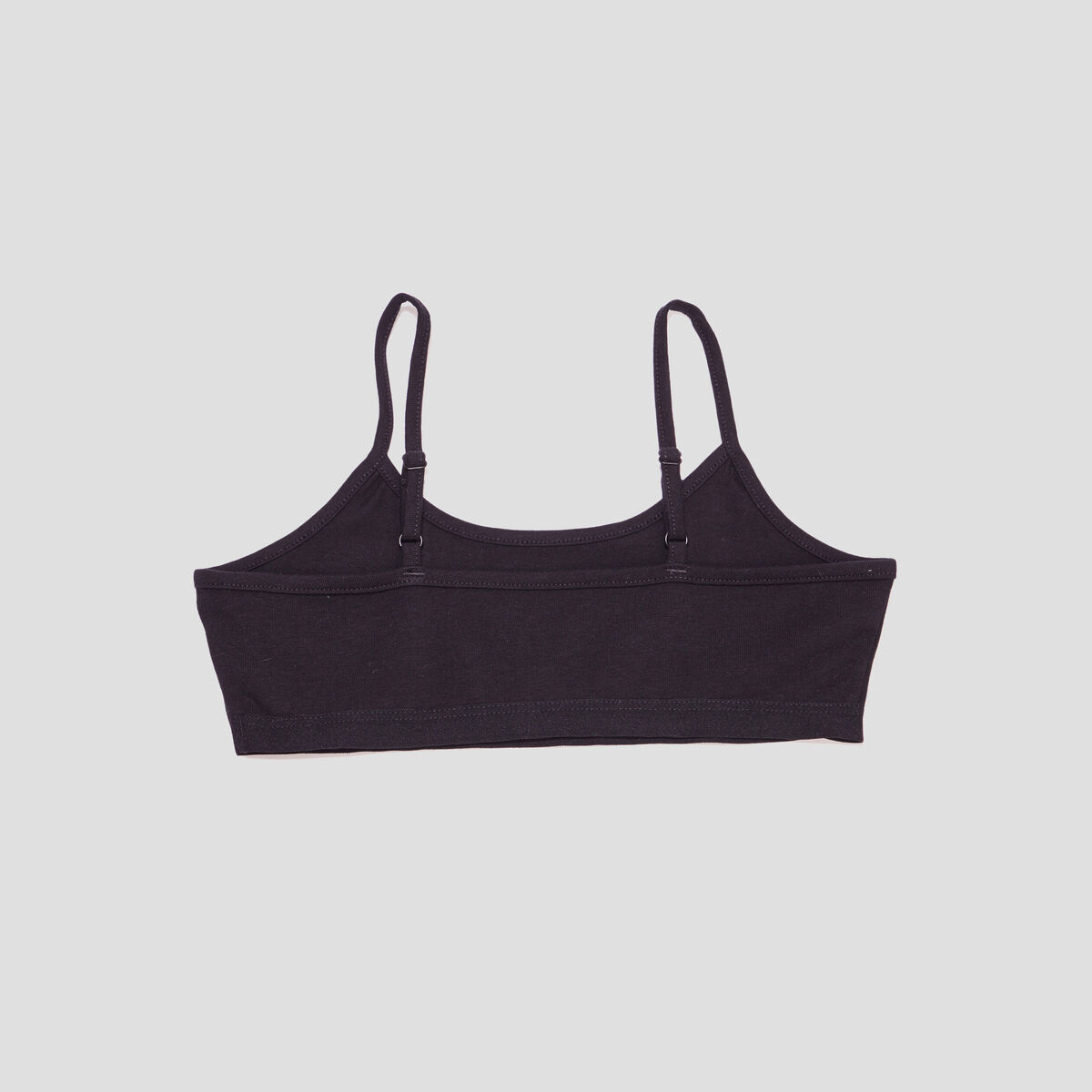 Lot 2 brassières coton noir fille