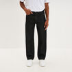 Jean relaxed 5 poches coton denim noir homme