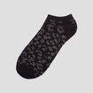 Lot 5 paires chaussettes fils métallisés noir femme