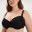 Soutien-gorge corbeille noir femme grande taille