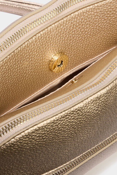 Sac en bandouli&egrave;re couleur or femme