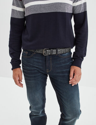 Ceinture Liberto noir homme