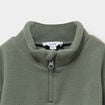 Ensemble effet polaire sweat et pantalon vert kaki b&eacute;b&eacute; gar&ccedil;on