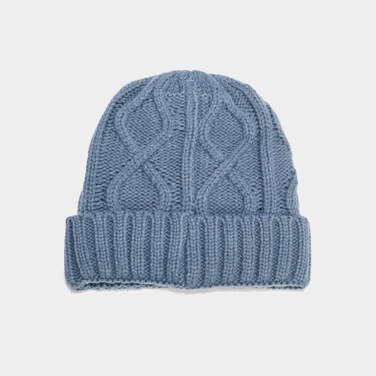 Bonnet &agrave; torsades bleu homme
