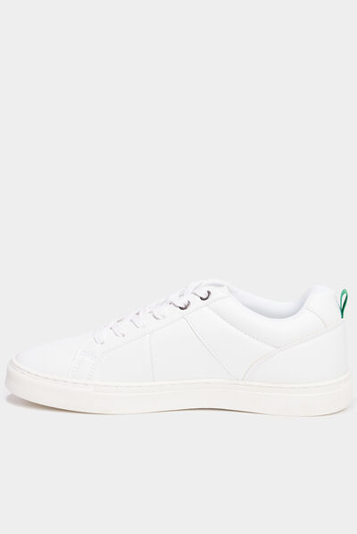 Tennis basses à lacets Kickers Reverse blanc homme