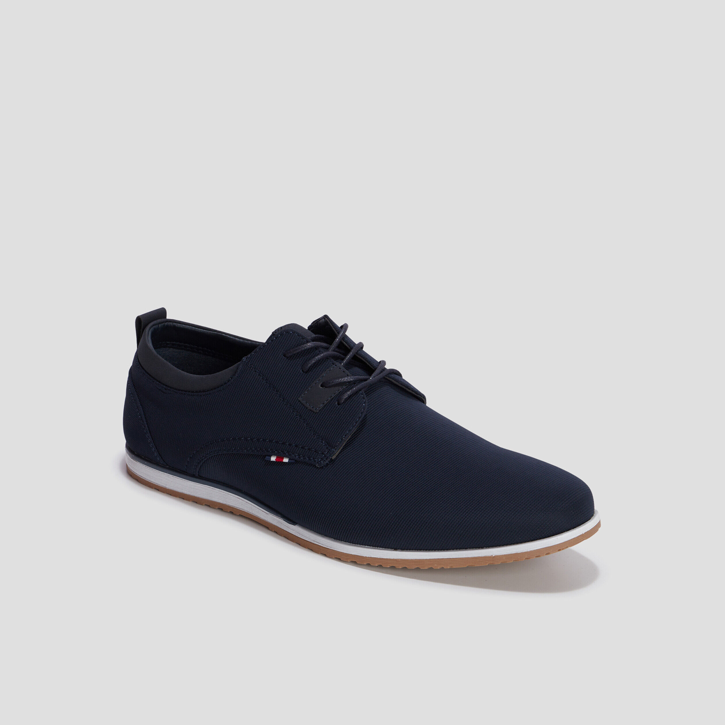 Derbies texturées à lacets bleu marine homme LH