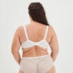 Soutien-gorge emboîtant en dentelle blanc femme grande taille