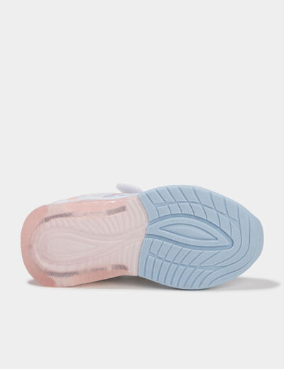 Baskets running lumineuses Reine neiges multicolore fille
