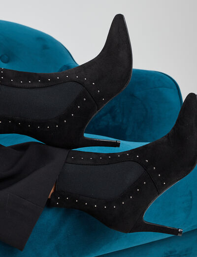 Bottines à talons noir femme