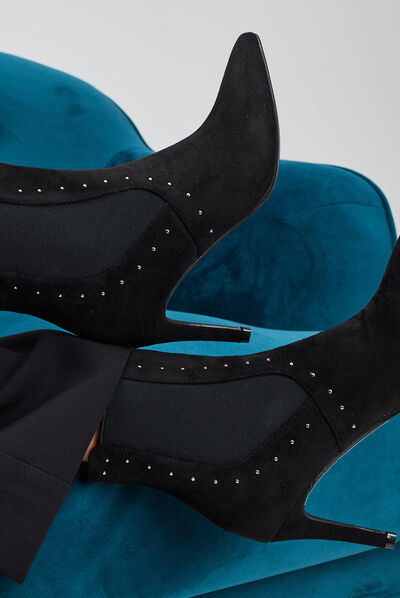Bottines à talons noir femme