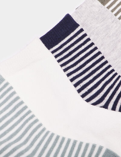 Lot 5 paires chaussettes coton multicolore bébé garçon