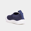 Chaussons aspect tricot semelle souple bleu marine bébé garçon
