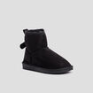 Bottines fourrées avec noeud noir fille