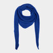 &Eacute;charpe triangulaire en maille douce bleu roi femme