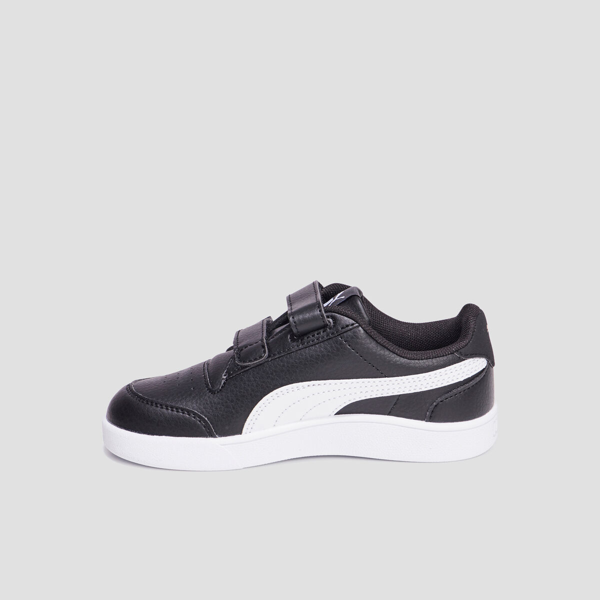 Tennis basses à scratchs Puma Shuffle noir garçon