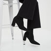Bottines à talons bouts pointus noir femme