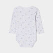 Lot 3 bodies US coton manches longues blanc b&eacute;b&eacute;