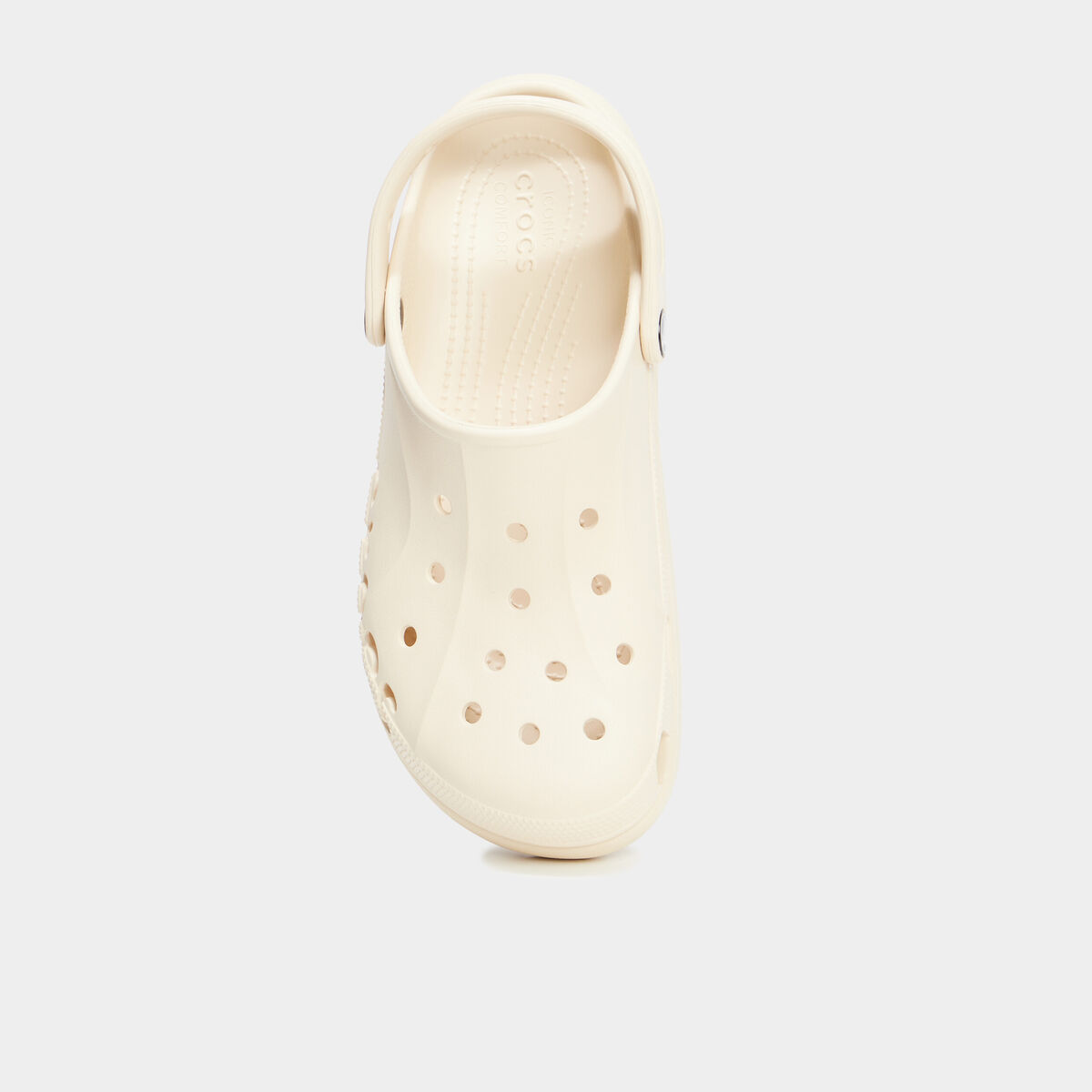 Sabots compens&eacute;es Crocs marron clair femme