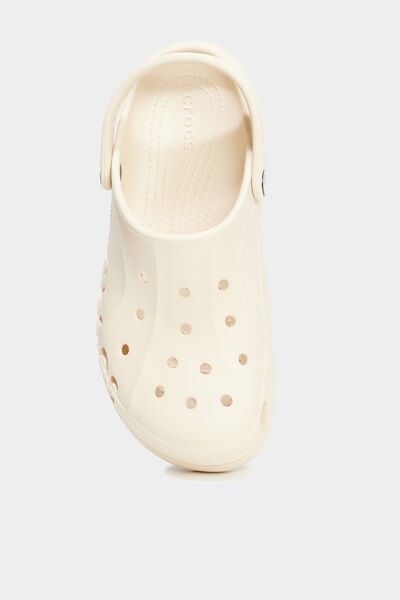 Sabots compens&eacute;es Crocs marron clair femme