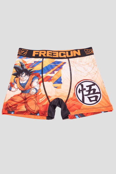 Boxer Freegun Dragon Ball Z orange clair homme