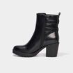 Boots à talons et boucles noir femme