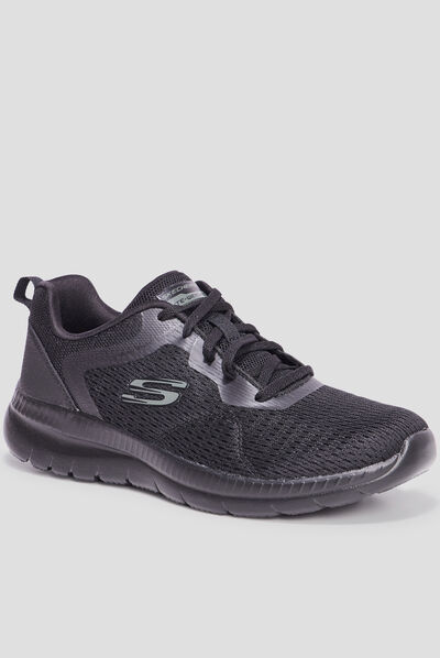 Baskets running mémoire forme Skechers noir femme