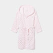 Peignoir à capuche rose fille