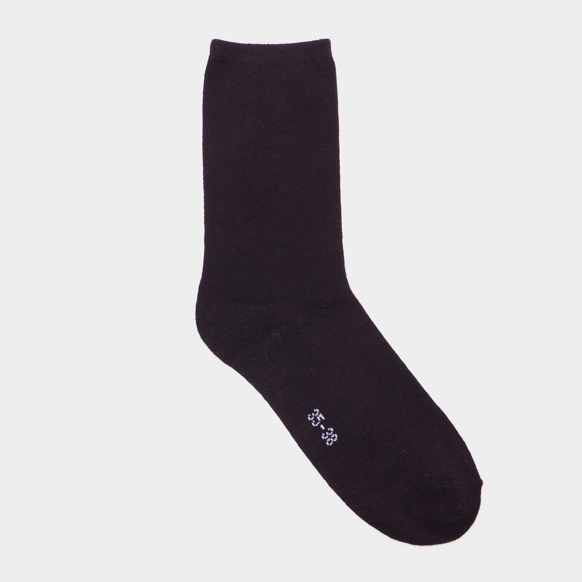 Lot 5 paires chaussettes coton noir mixte