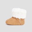Bottines doublure fourrure camel b&eacute;b&eacute; gar&ccedil;on