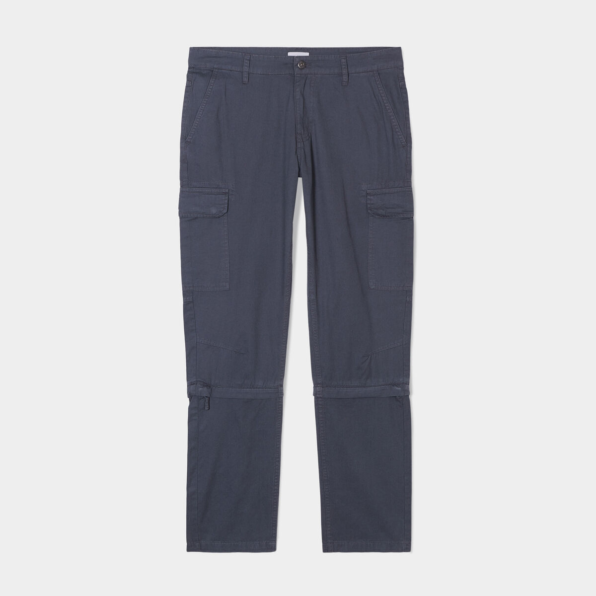 Pantalon longueur modulable cargo gris foncé homme