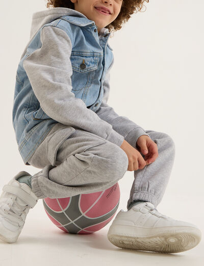 Pantalon de jogging cargo gris clair garçon