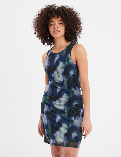 Robe courte sans manches Liberto violet femme
