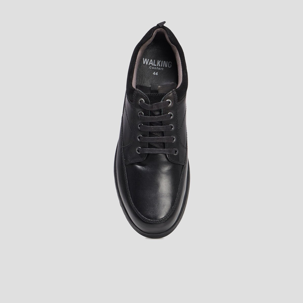 Derbies à lacets en cuir noir homme