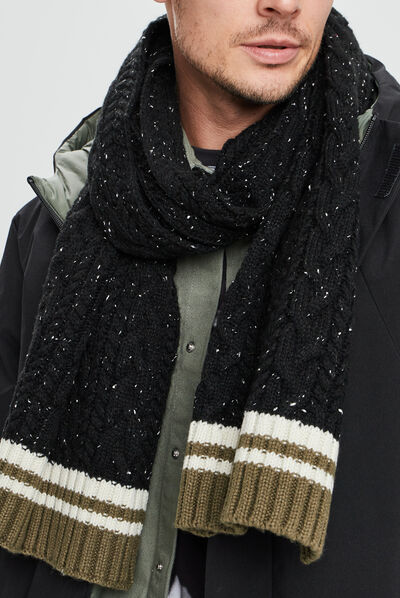Écharpe noir homme