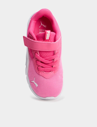 Baskets running scratchs Puma Flexfocus rose fluo fille