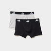 Lot 2 boxers Active Flex Adidas gris homme