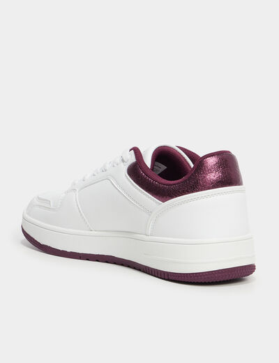 Tennis basses à lacets Champion Rebound bordeaux femme