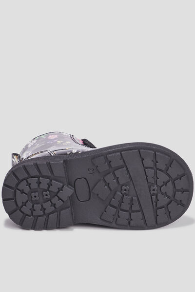 Bottines vernies à lacets multicolore bébé fille