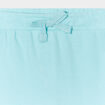 Short avec noeud taille élastiquée coton bleu turquoise bébé garçon