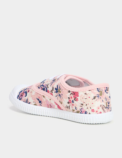 Tennis basses en toile multicolore fille